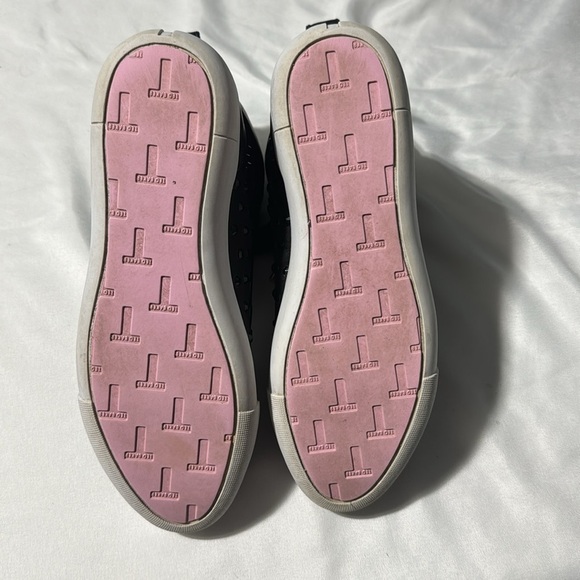 Ted Baker  Beatrin Hi-Top Sneakers Black Rhinestone Lace-up Size 6 - Picture 13 of 13